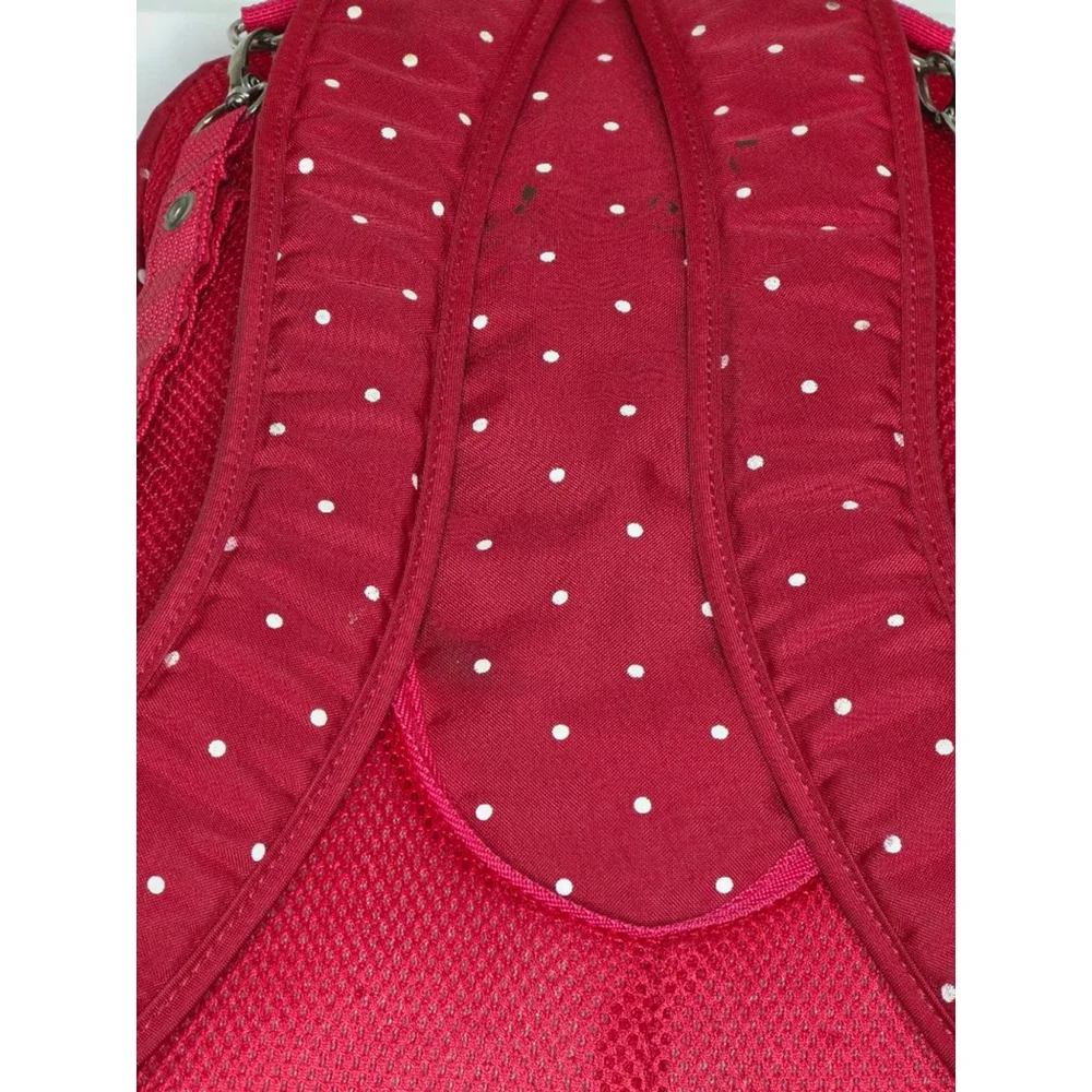 Qimiaobaby Multi-Function Diaper Bag Backpack – Red Polka Dot